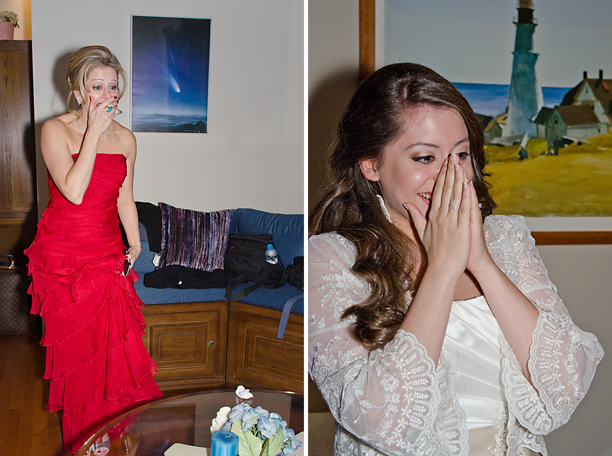 mom and bride - emotional photo