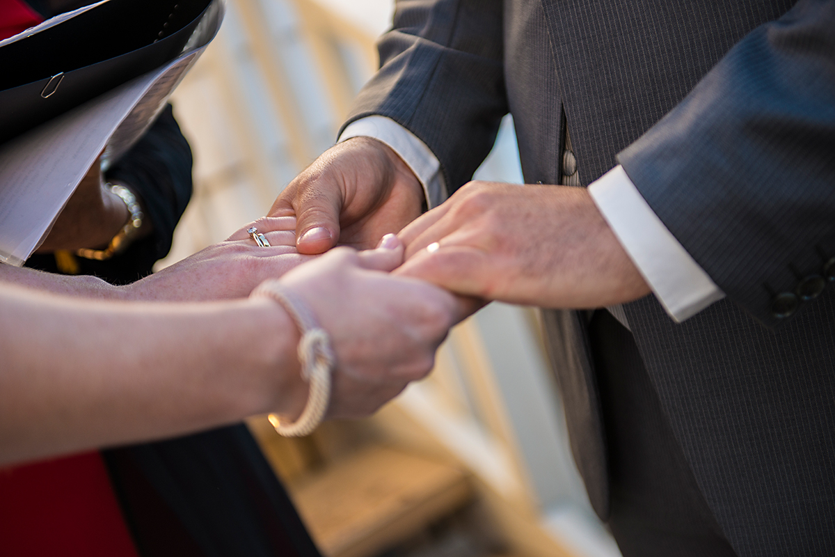 touching wedding ceremony Heritage park Whangarei NZ