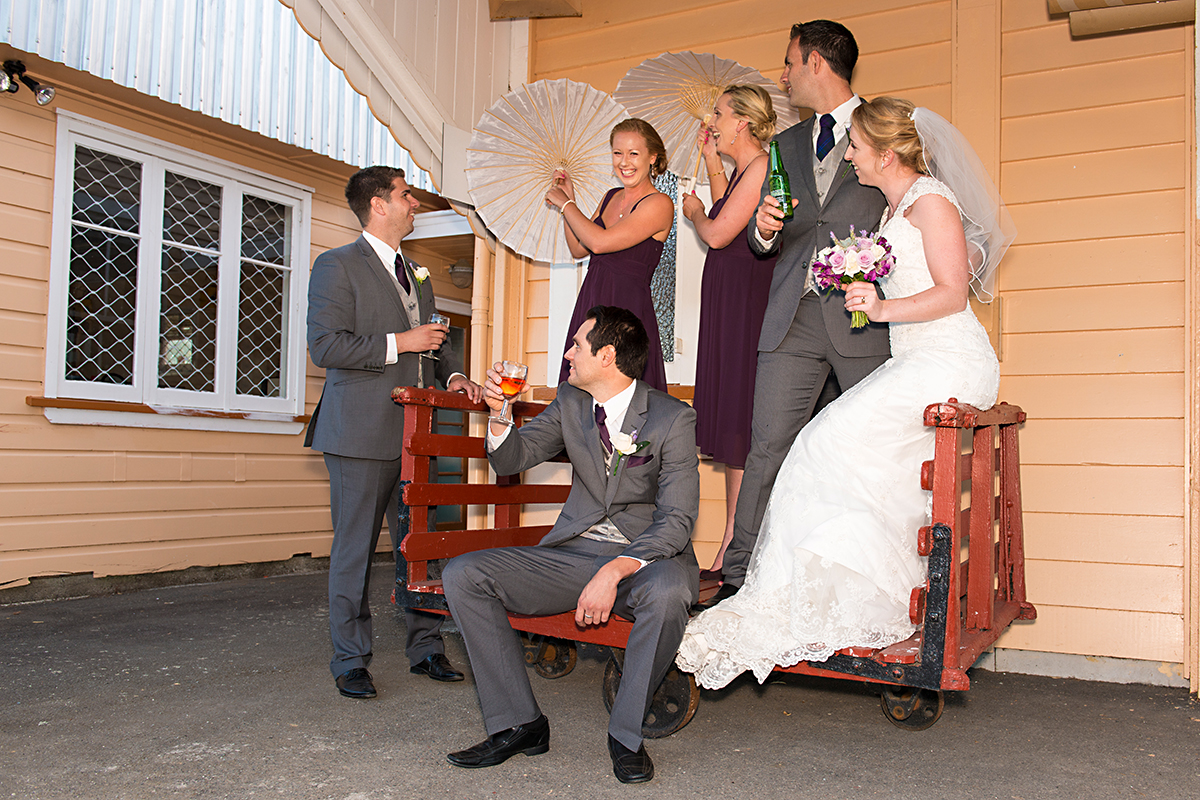 bridal party - wedding at heritage park Whangarei NZ