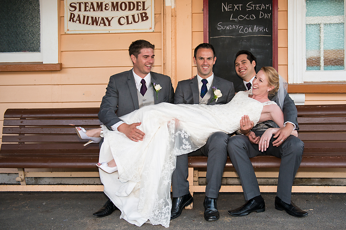 bridal party photoshoot - heritage park NZ whagarei