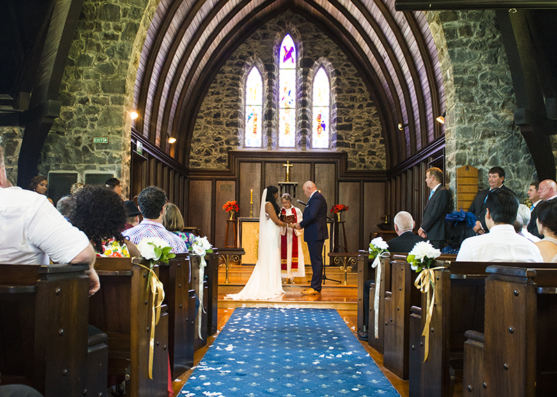 beautiful chruch wedding Whangarei NZ